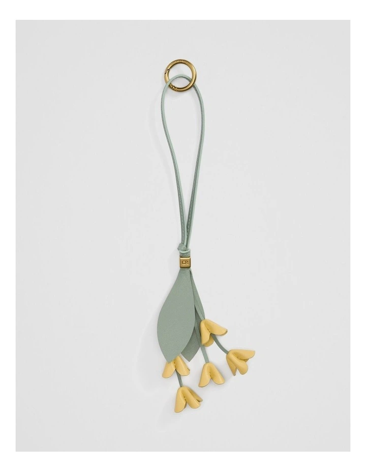 Gumflower Leather Charm in Eucalyptus image 1