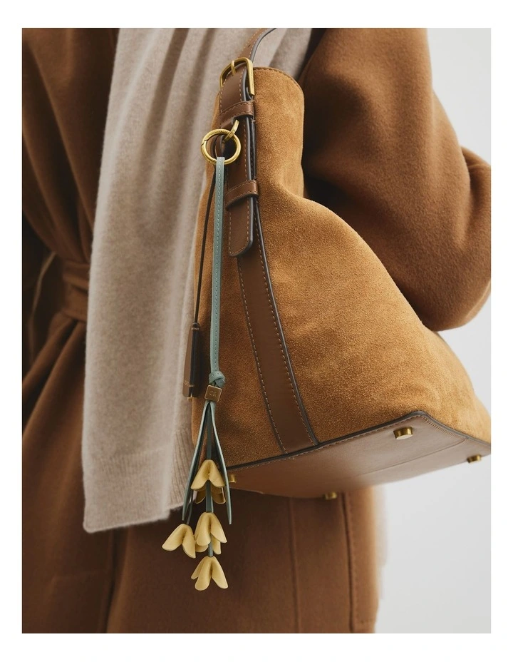 Gumflower Leather Charm in Eucalyptus image 2