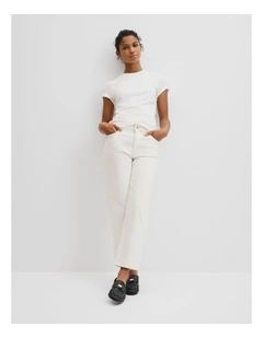 Classic Straight Jean in White