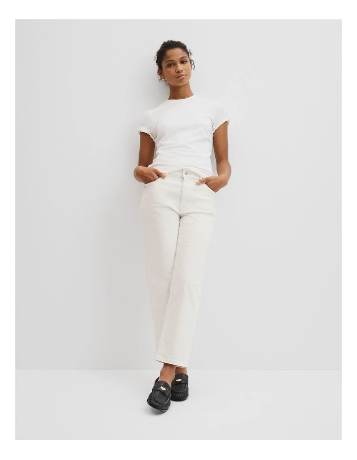 Classic Straight Jean in White image 1