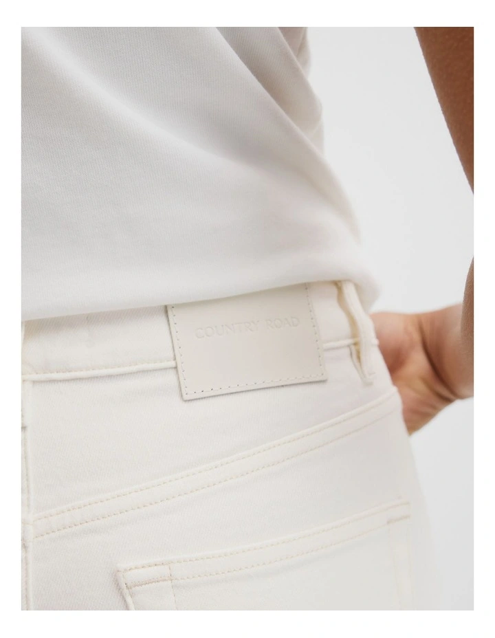 Classic Straight Jean in White image 3