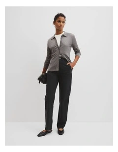 Refined High Rise Slim Jean in Black