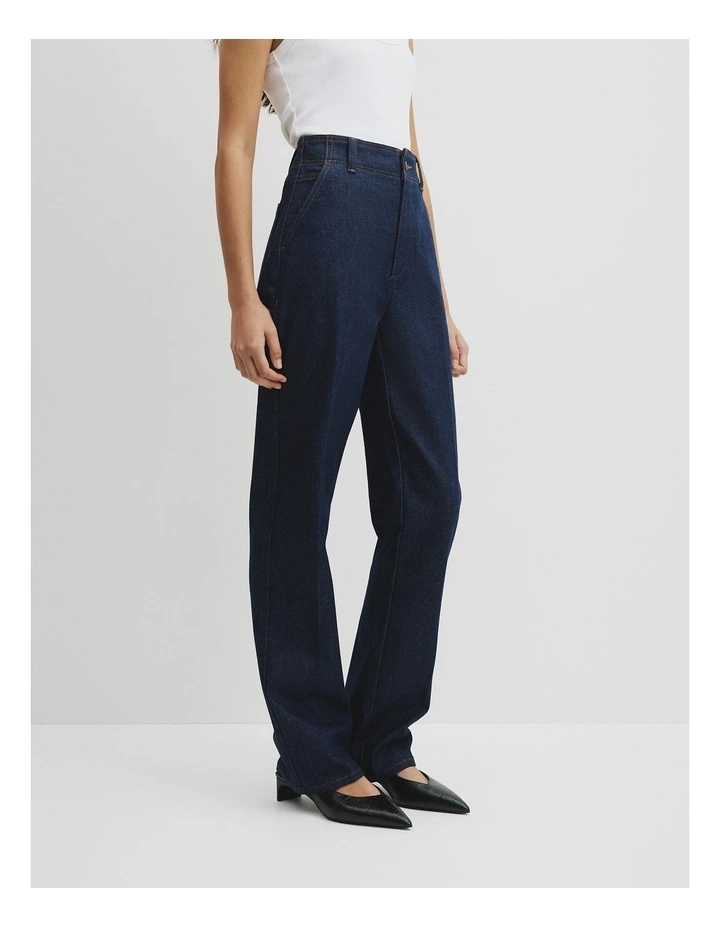 Refined High Rise Slim Jean in Indigo Rinse image 3
