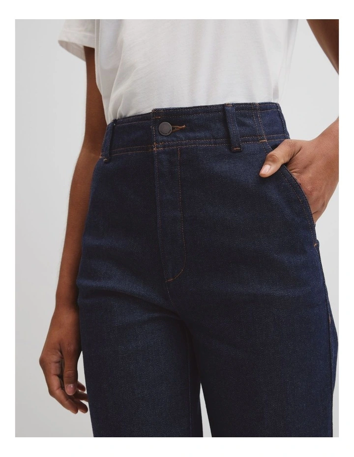 Refined High Rise Slim Jean in Indigo Rinse image 3