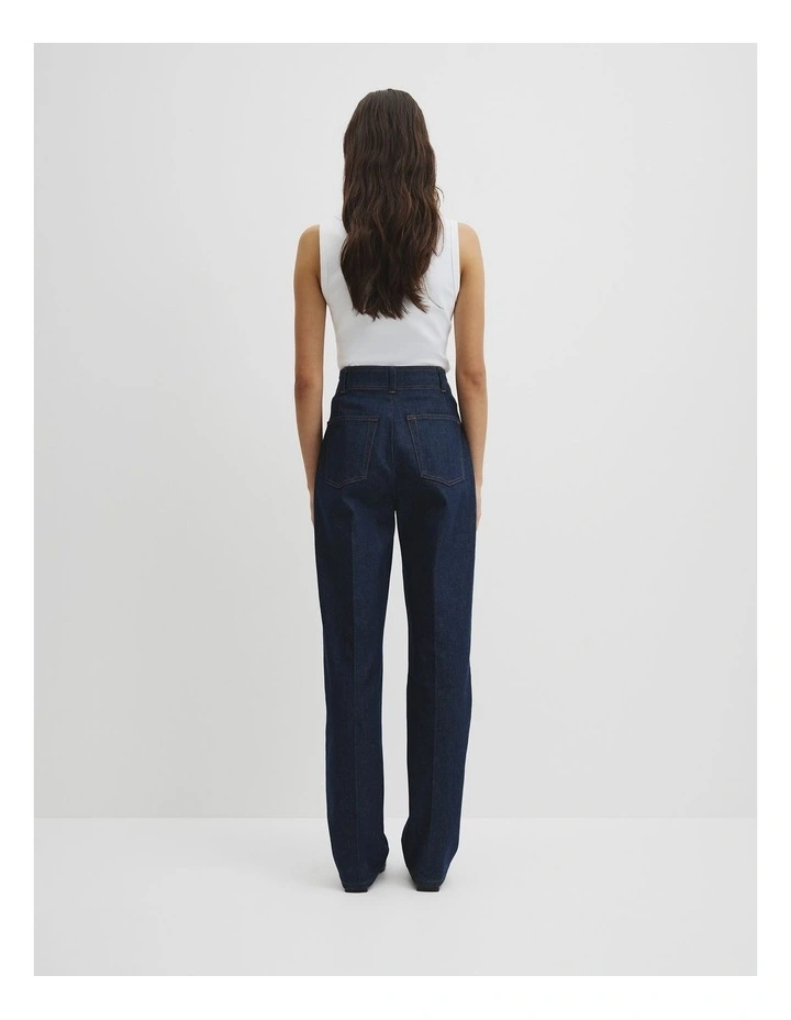 Refined High Rise Slim Jean in Indigo Rinse image 4