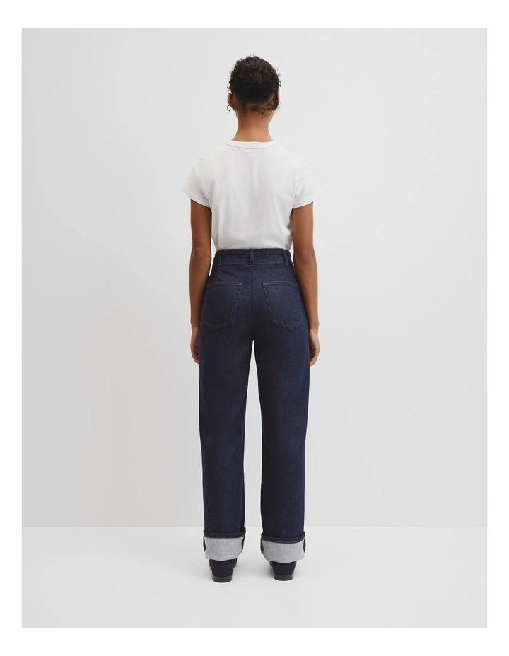 Refined High Rise Slim Jean in Indigo Rinse image 4