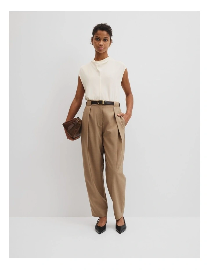 Tailored Barrel Pant in Birch image 1