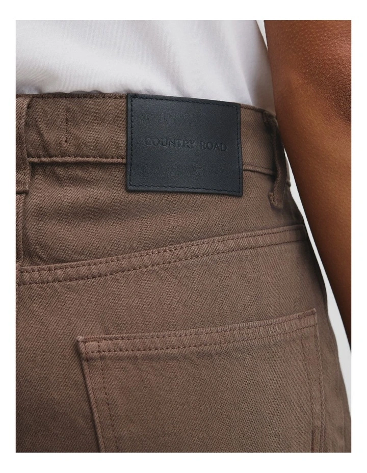 Barrel Jean in Chocolate image 3