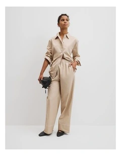 Contrast Stitch Pant in Birch