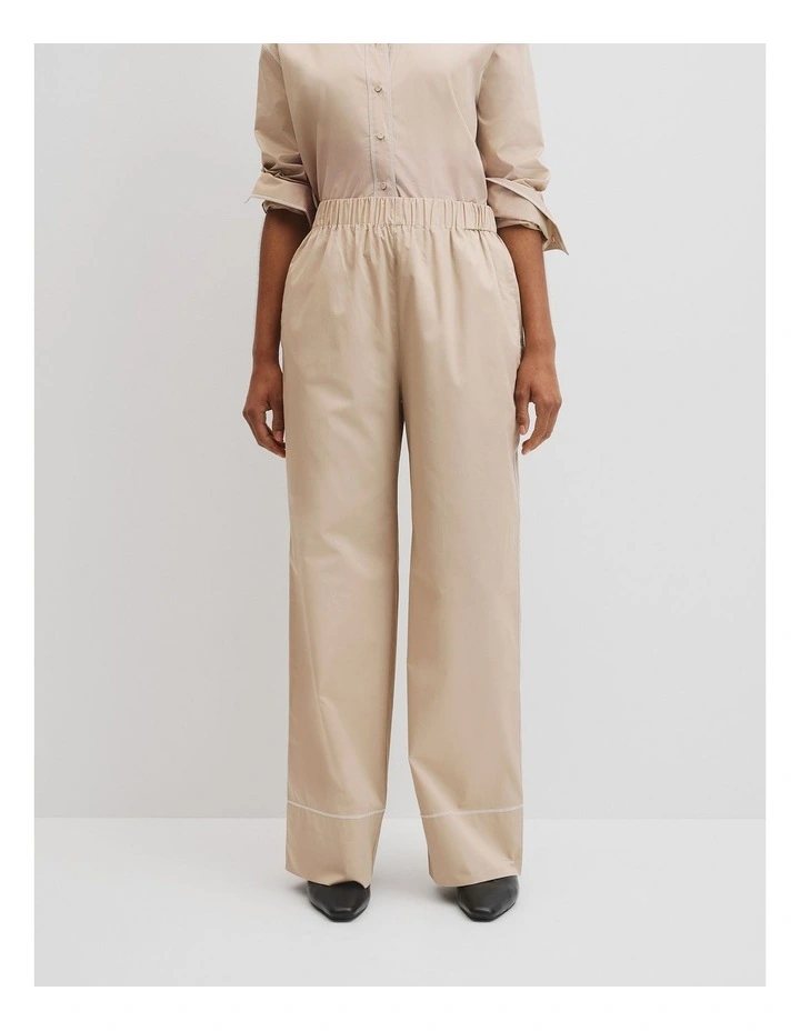 Contrast Stitch Pant in Birch image 2
