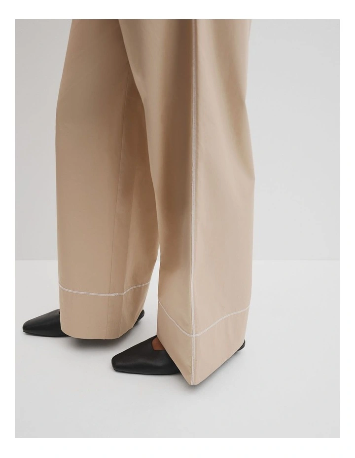 Contrast Stitch Pant in Birch image 3