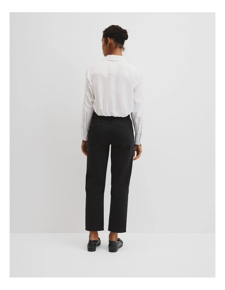 Twist Crop Shirt in White image 4