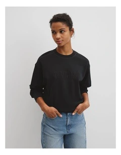 Australian Cotton Sweat in Black