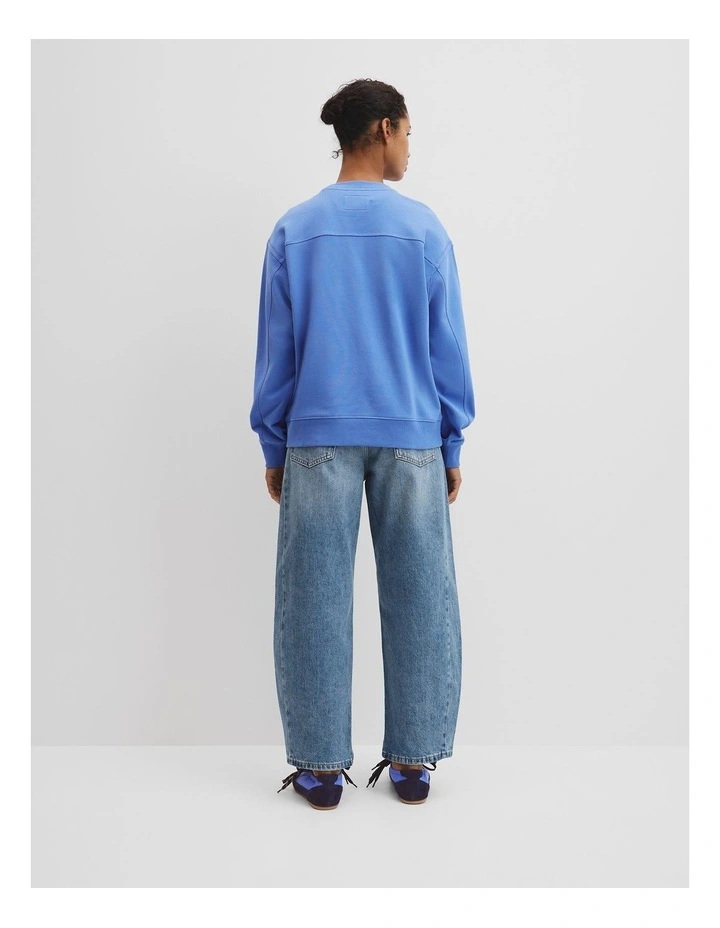 Australian Cotton Sweat in Vista Blue image 4