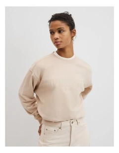 Australian Cotton Sweat in Light Whicker