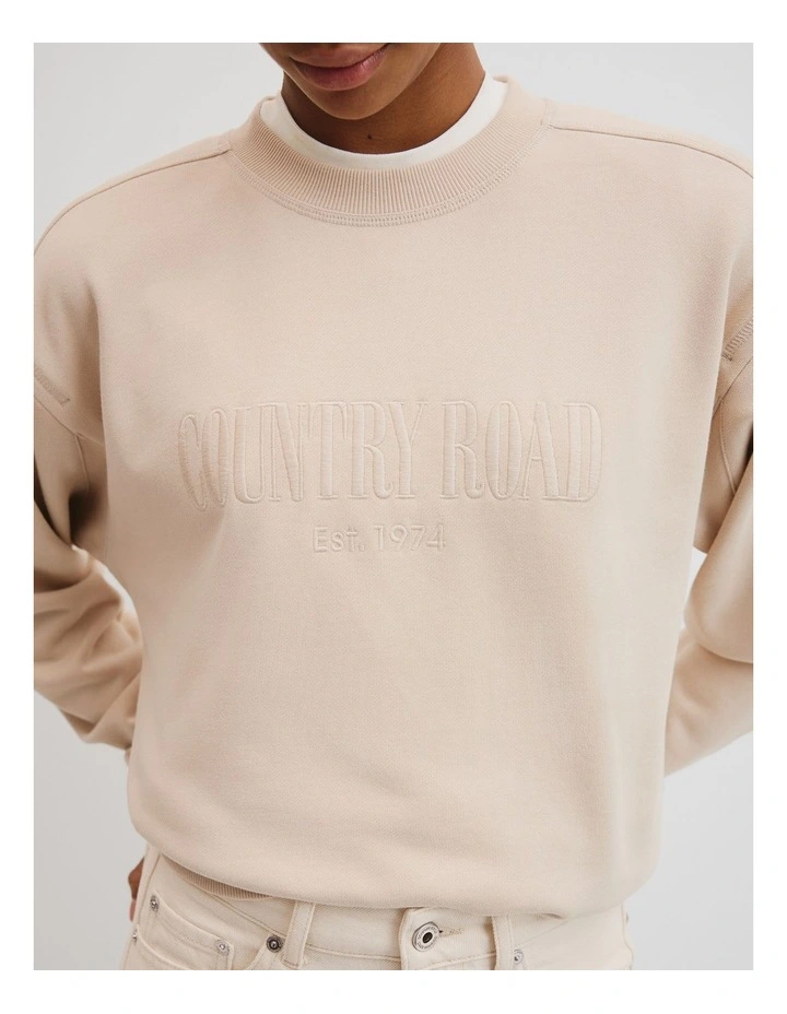 Australian Cotton Sweat in Light Whicker image 2