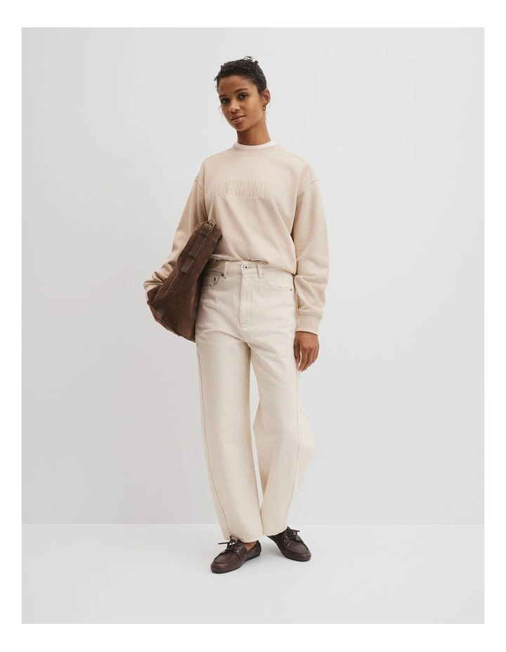 Australian Cotton Sweat in Light Whicker image 3