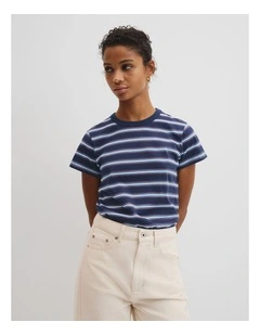 Stripe Baby T-shirt in Blue Multi Stripe