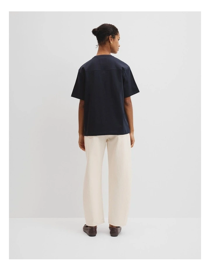 Australian Cotton T-shirt in Navy image 4
