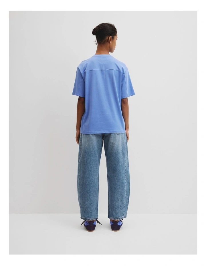 Australian Cotton T-shirt in Vista Blue image 4
