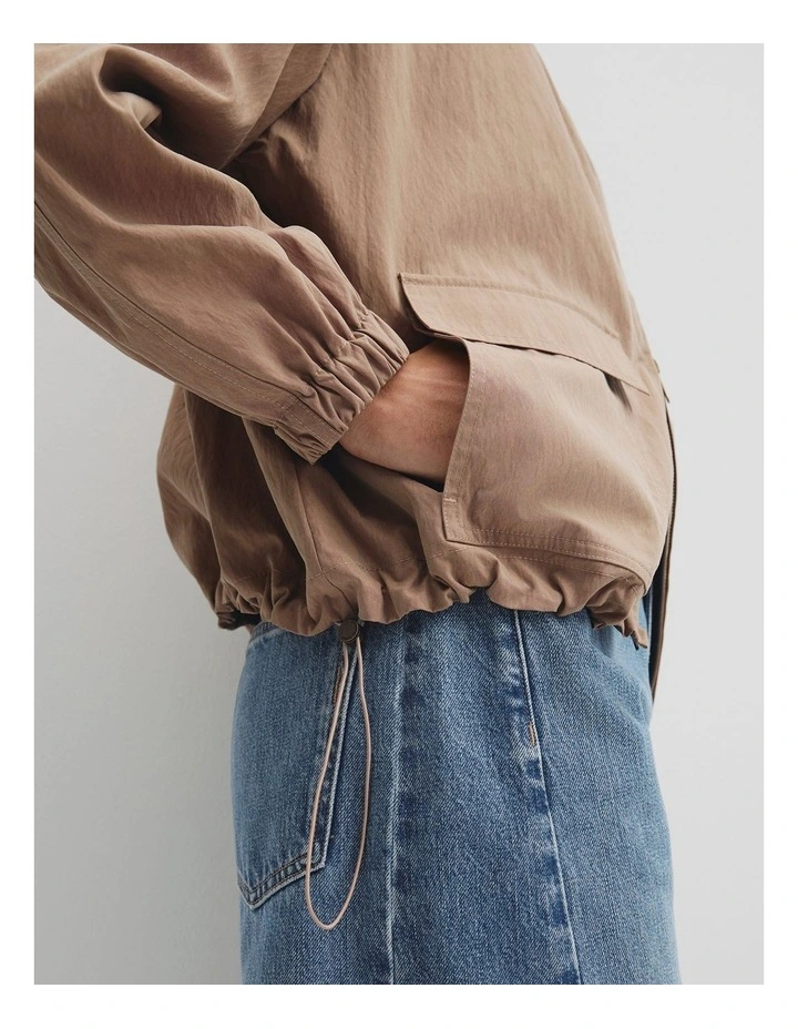Parachute Jacket in Bark image 3