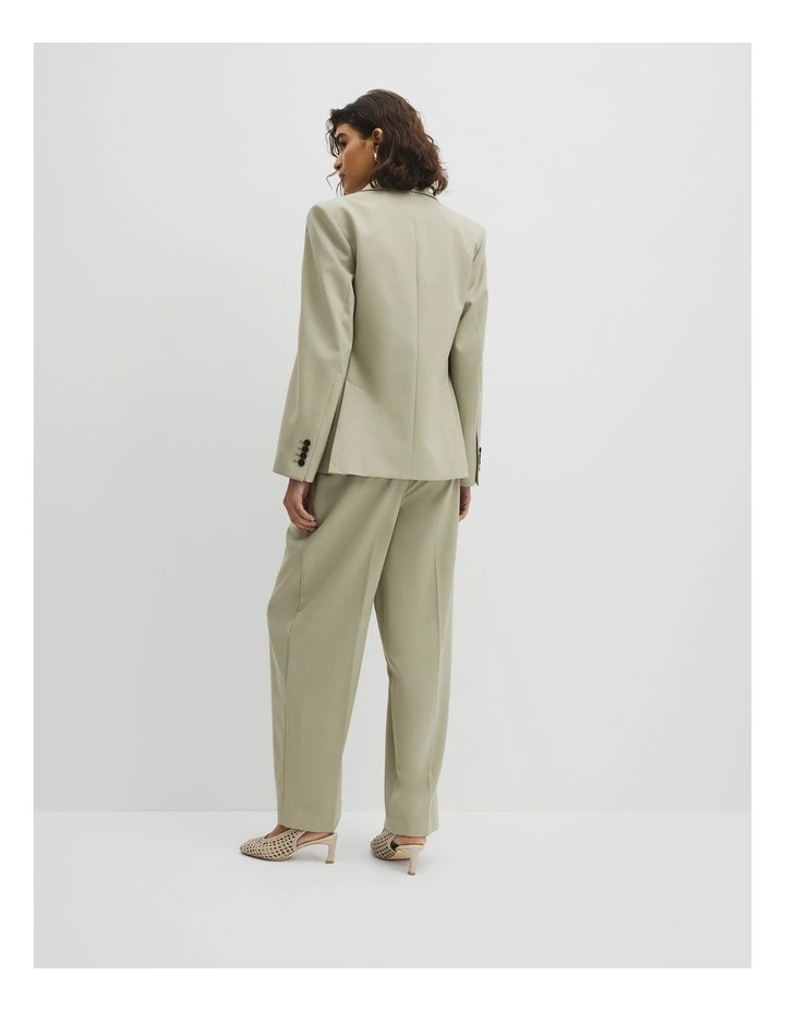 Wool Blend Wrap Blazer in Pistachio image 5