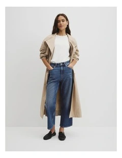 Classic High Rise Wide Leg Jean in Washed Indigo