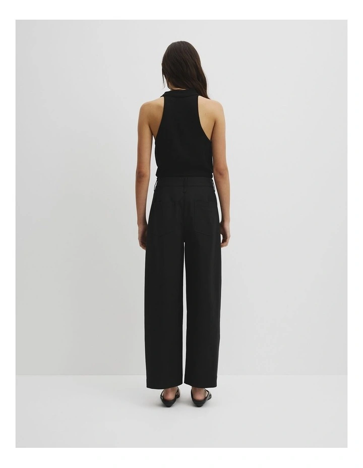 Barrel Pant in Black image 5