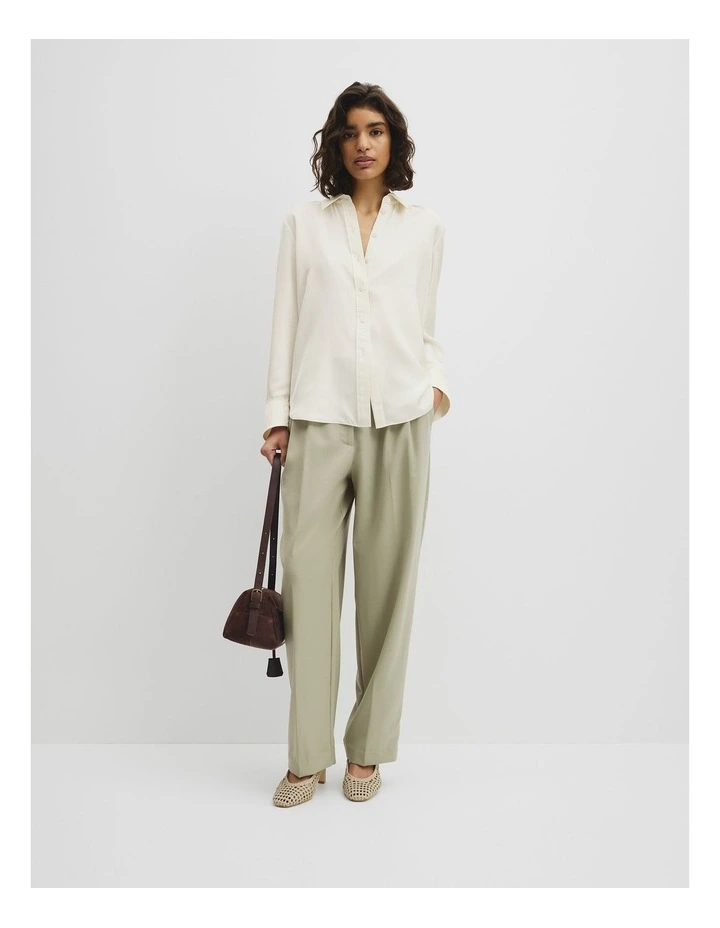 Silk Shirt in Antique White image 4