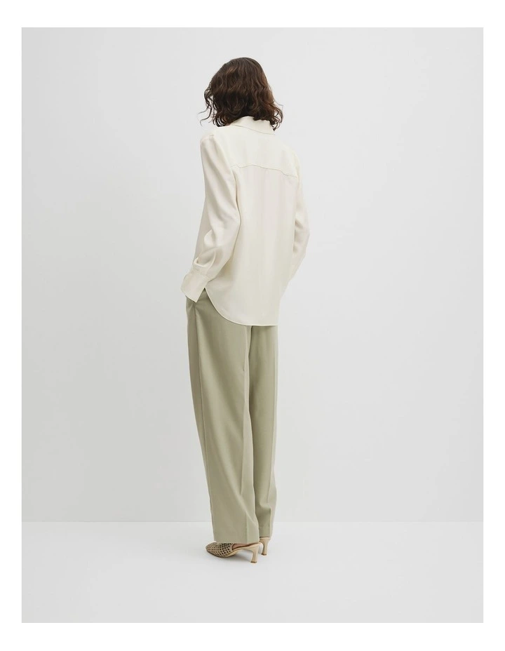 Silk Shirt in Antique White image 5