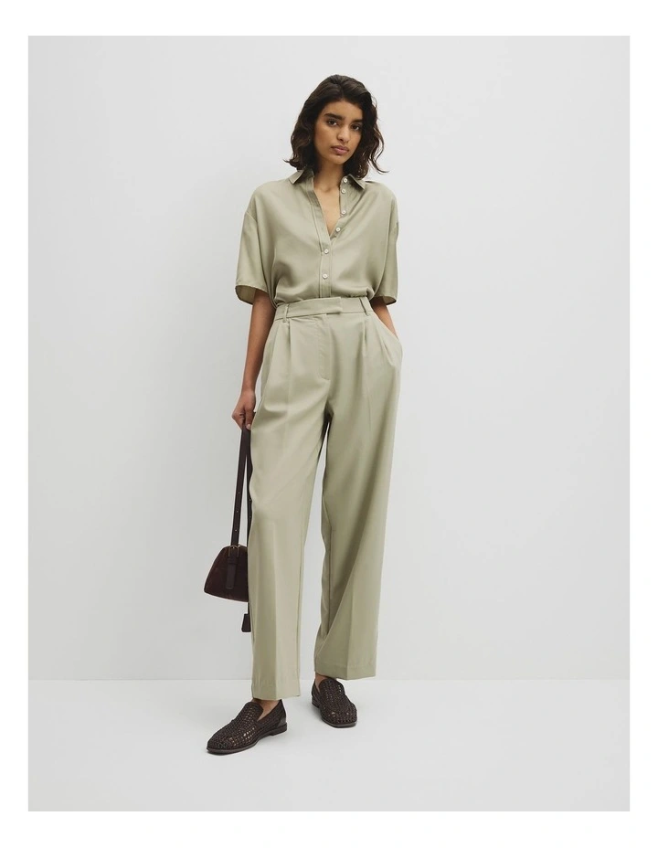 SS Silk Shirt in Pistachio image 4