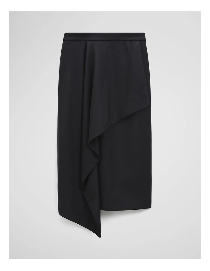 Suit Midi Skirt in Black image 2