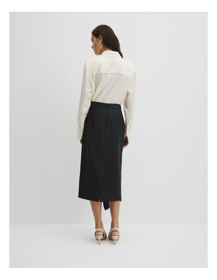Suit Midi Skirt in Black image 5