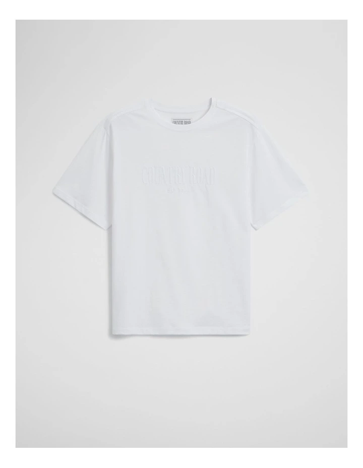Australian Cotton Cr T-shirt in White image 2
