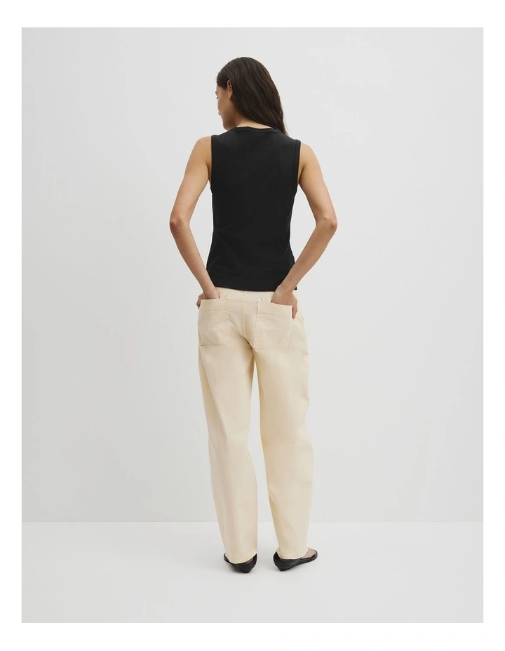 Henley Tank in Black image 5