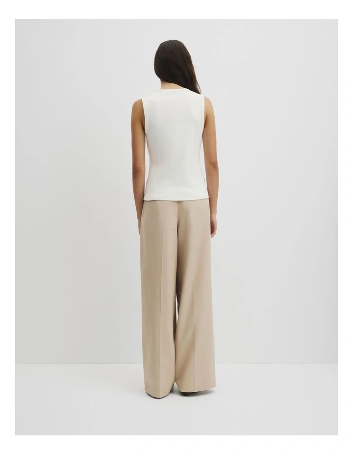Henley Tank in White image 5
