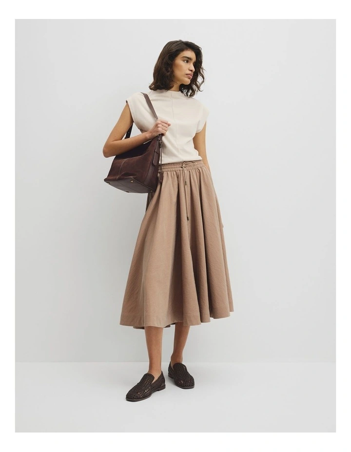Extend Shoulder Top in Almond image 4