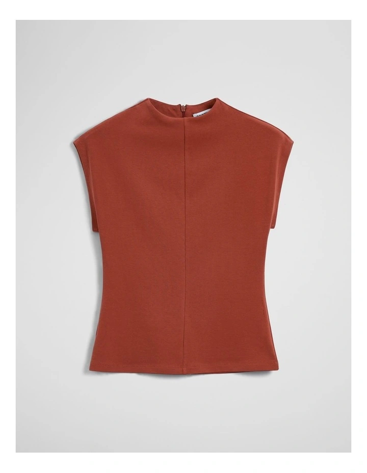 Extend Shoulder Top in Burnt Sienna image 2