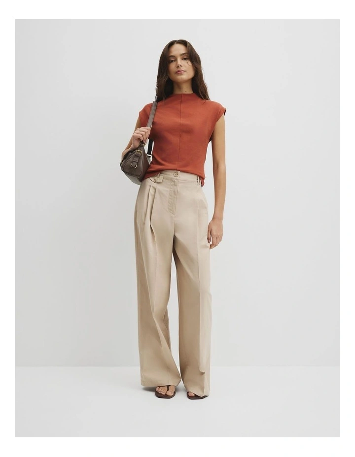 Extend Shoulder Top in Burnt Sienna image 4