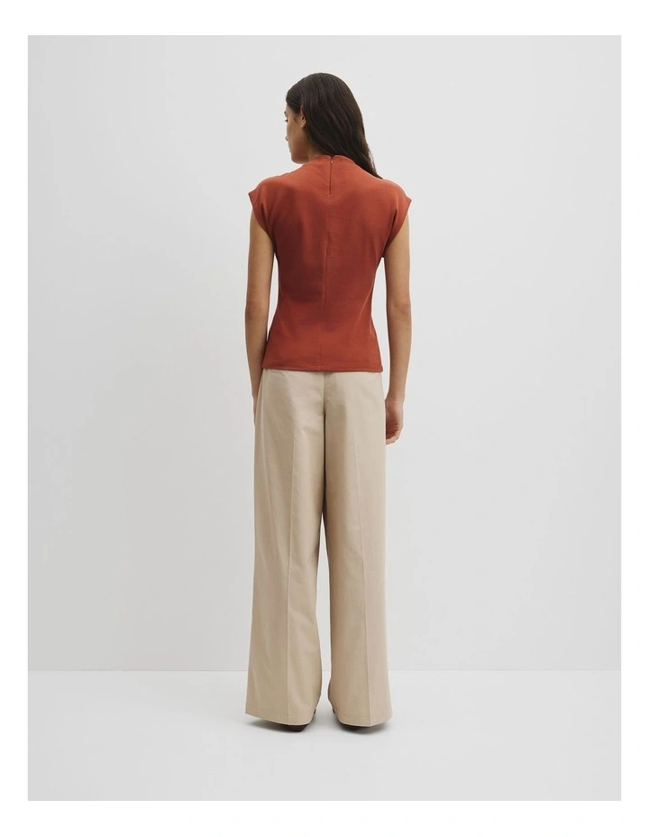 Extend Shoulder Top in Burnt Sienna image 5