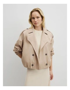 Soft Sculpted Trench in Light Sand