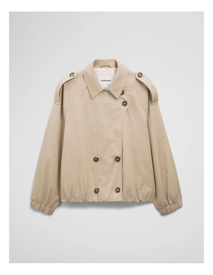 Soft Sculpted Trench in Light Sand image 2