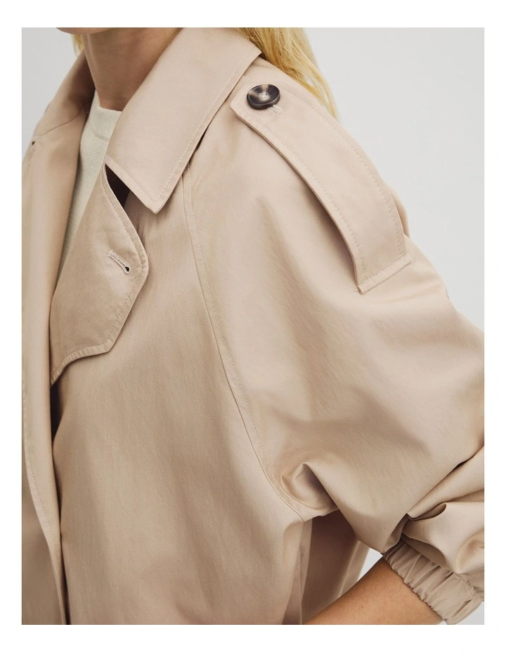 Soft Sculpted Trench in Light Sand image 3
