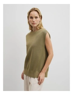 High Neck Sleeveless in Pistachio