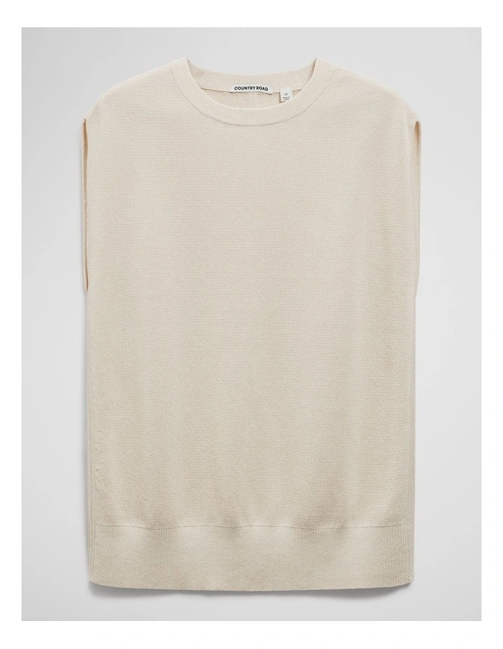 High Neck Sleeveless in Soft Butter image 2