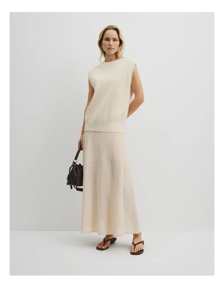 High Neck Sleeveless in Soft Butter image 4