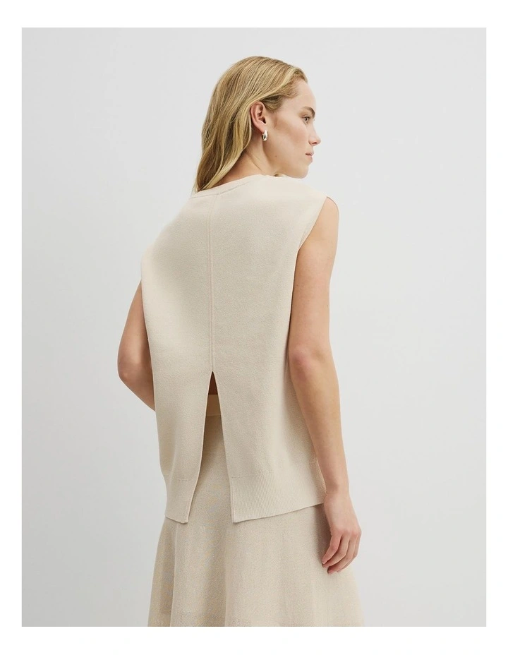High Neck Sleeveless in Soft Butter image 5