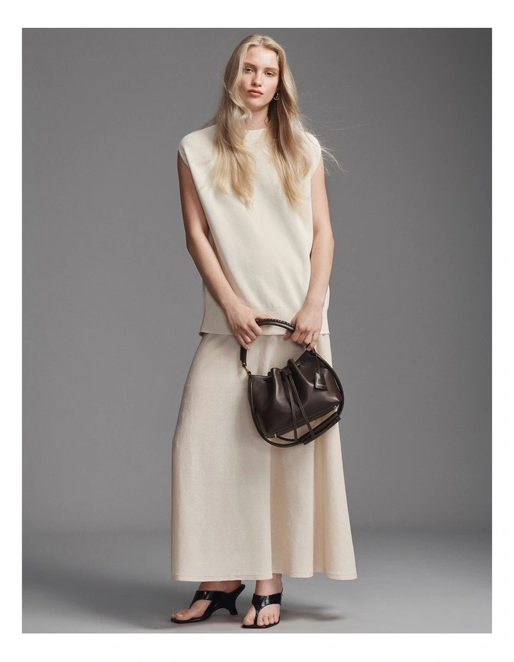 High Neck Sleeveless in Soft Butter image 6