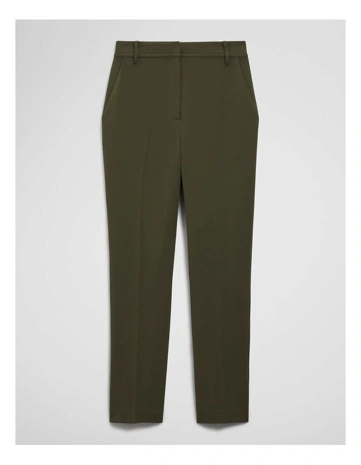 Slim Leg Woven Pant in Olive Haze image 2
