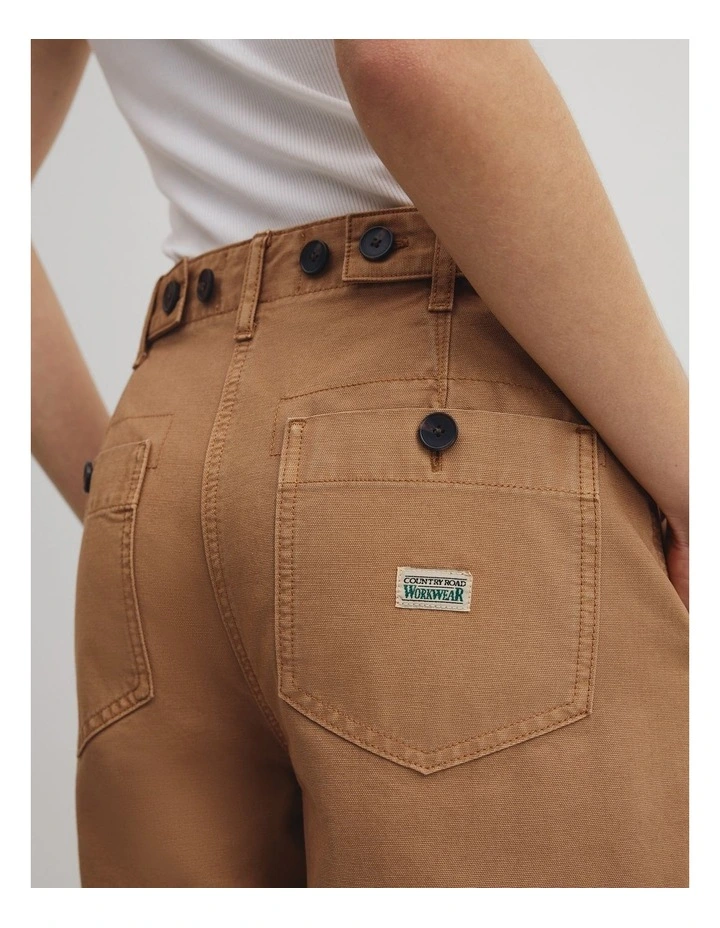 Workwear Pant in Saddle image 3